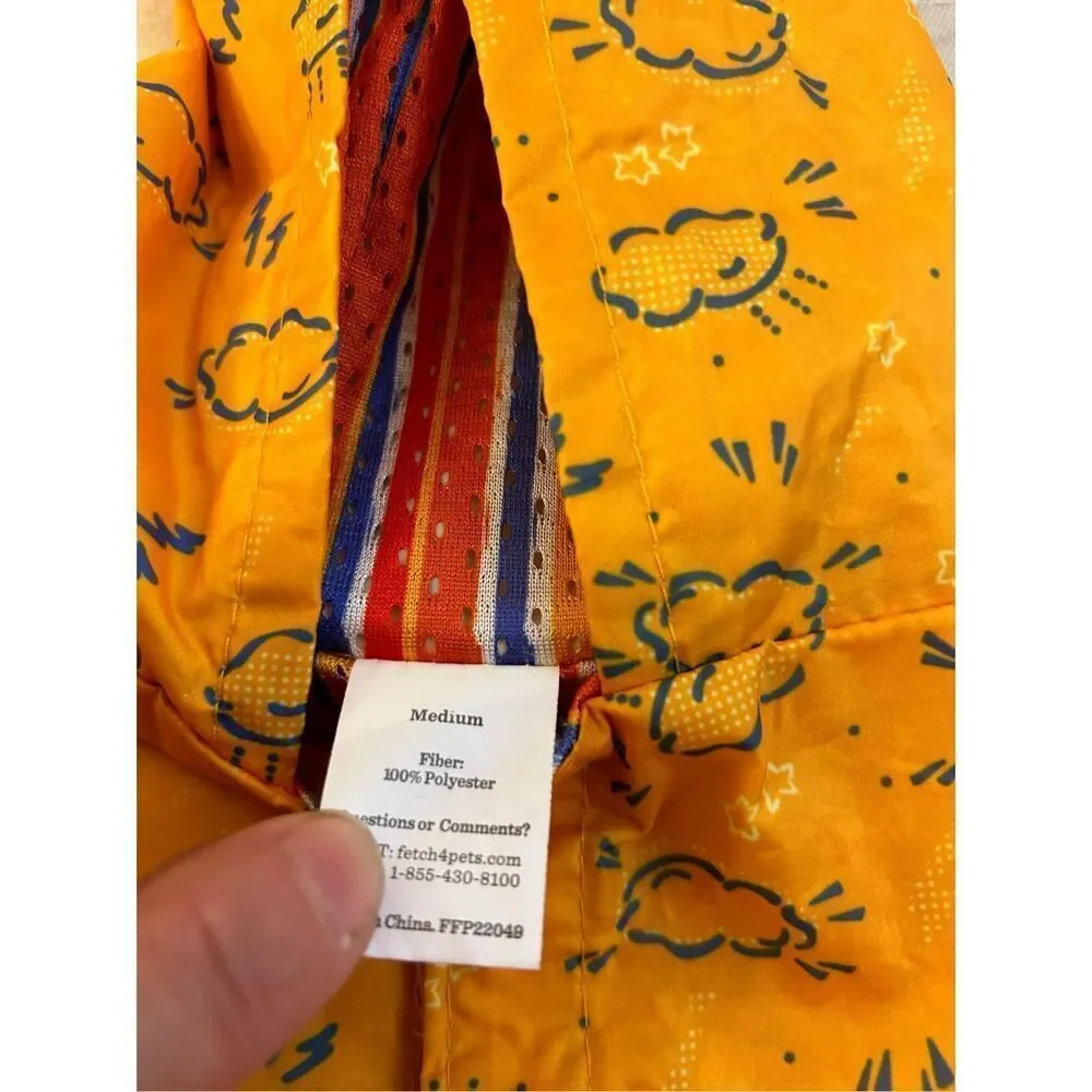 Dodo‎ dog rain jacket M Medium Yellow